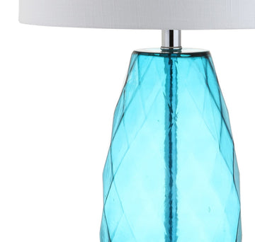 Juliette 26.5" Glass/Metal LED Table Lamp - JONATHAN Y